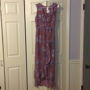 Floral wrap dress
